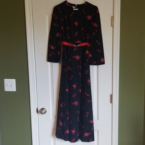 Retro black and red dress